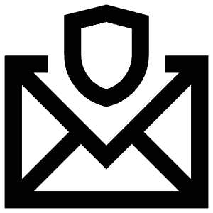 Shield Envelope Icon from Atlas Line Set