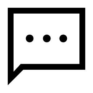 Sms Icon from Sharp Line - Material Symbols Set
