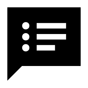 Speaker Notes Fill Icon from Sharp Fill - Material Symbols Set
