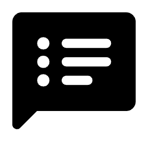 Speaker Notes Fill Icon from Rounded Fill - Material Symbols Set