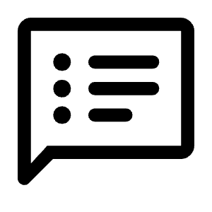 Speaker Notes Icon from Rounded Line - Material Symbols Set