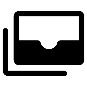 Stacked Inbox Fill Icon from Rounded Fill - Material Symbols Set