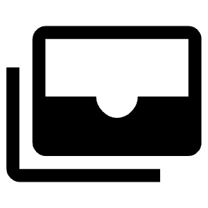 Stacked Inbox Fill Icon from Outlined Fill - Material Symbols Set
