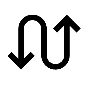Swap Calls Icon from Sharp Line - Material Symbols Set