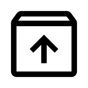 Unarchive Icon from Outlined Line - Material Symbols Set