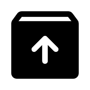 Unarchive Fill Icon from Rounded Fill - Material Symbols Set