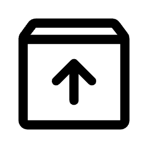 Unarchive Icon from Rounded Line - Material Symbols Set