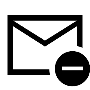 Unsubscribe Icon from Sharp Line - Material Symbols Set