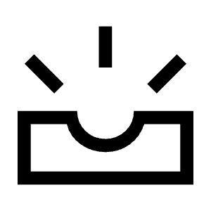 Upcoming Icon from Sharp Line - Material Symbols Set