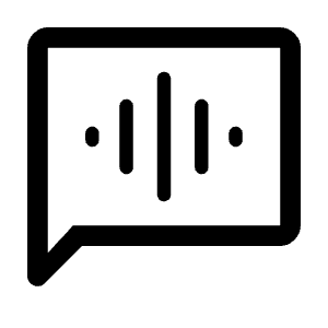 Voice Chat Icon from Rounded Line - Material Symbols Set