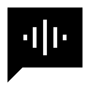 Voice Chat Fill Icon from Sharp Fill - Material Symbols Set