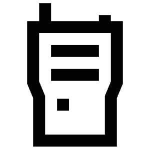Walkie Talkie Icon from Atlas Line Set