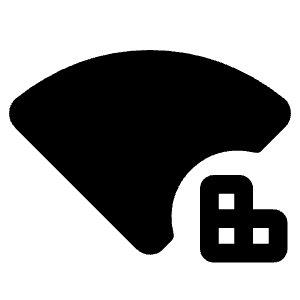 Wifi Proxy Fill Icon from Rounded Fill - Material Symbols Set