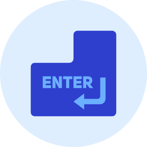 Enter Key Icon from Kameleon Duo - Free Set