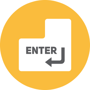 Enter Key Icon from Kameleon Colors - Free Set