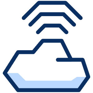 Cloud Wifi Network Icon from Cyber Duotone - Free Set