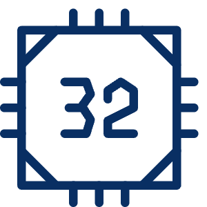 Computer Chips 32 Bit Icon from Cyber Line - Free Set