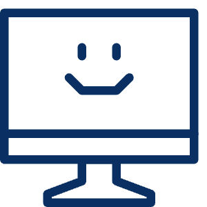 Computer Imac Smiley Face Icon from Cyber Line - Free Set