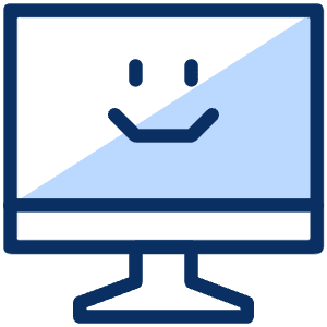 Computer Imac Smiley Face Icon from Cyber Duotone - Free Set