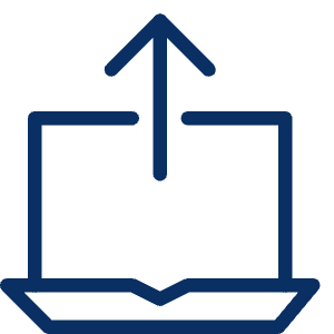 Laptop Upload Icon from Cyber Line - Free Set