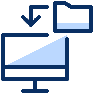 Transfer Folder Icon from Cyber Duotone - Free Set