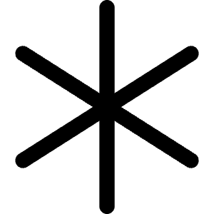 Asterisk 1 Icon from Core Line - Free Set