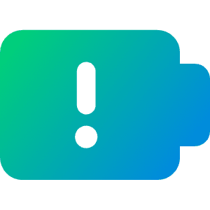 Battery Alert 1 Icon from Core Gradient - Free Set