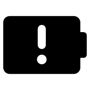 Battery Alert 1 Icon from Core Solid - Free Set
