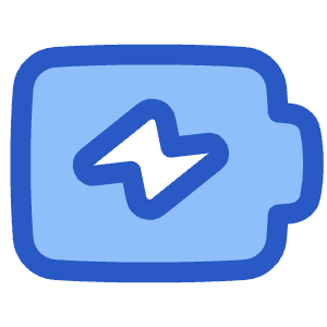 Battery Charging Icon from Plump Duo - Free Set