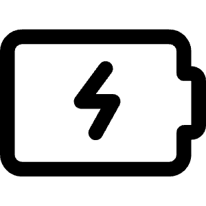 Battery Charging Icon from Core Line - Free Set