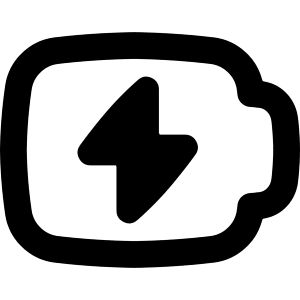 Battery Charging Icon from Flex Remix - Free Set