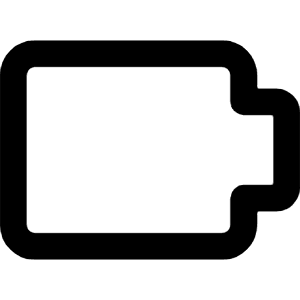 Battery Empty 1 Icon from Core Remix - Free Set