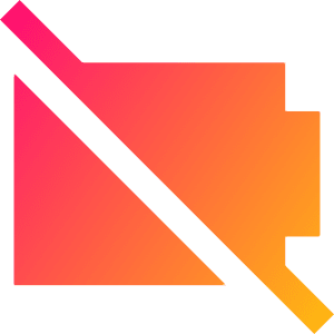 Battery Empty 2 Icon from Sharp Gradient- Free Set