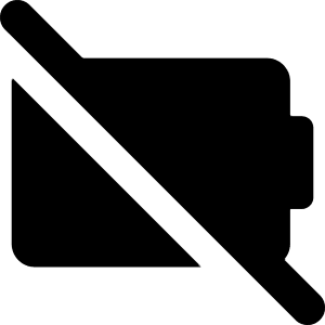 Battery Empty 2 Icon from Core Solid - Free Set