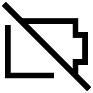 Battery Empty 2 Icon from Sharp Line - Free Set
