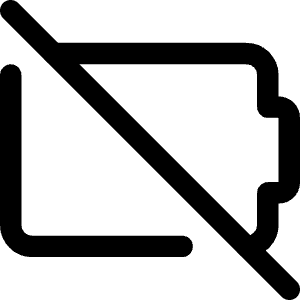 Battery Empty 2 Icon from Core Line - Free Set