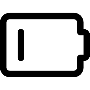 Battery Low 1 Icon from Core Line - Free Set