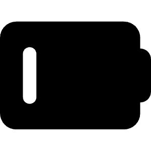 Battery Low 1 Icon from Core Solid - Free Set