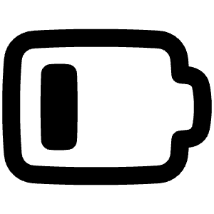 Battery Low 1 Icon from Plump Remix - Free Set
