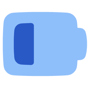 Battery Low 3 Icon from Plump Flat - Free Set