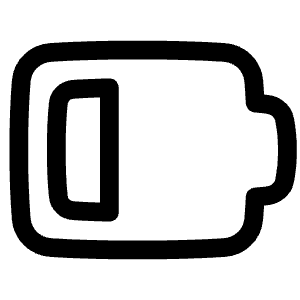 Battery Low 3 Icon from Plump Line - Free Set