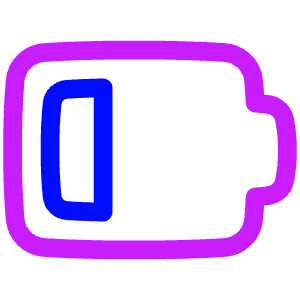 Battery Low 3 Icon from Plump Neon - Free Set