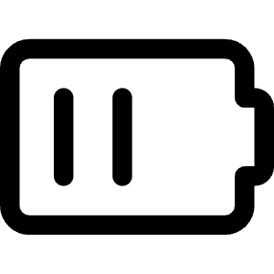 Battery Medium 1 Icon from Core Line - Free Set