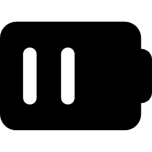 Battery Medium 1 Icon from Core Solid - Free Set