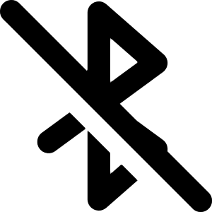 Bluetooth Disabled Icon from Core Solid - Free Set