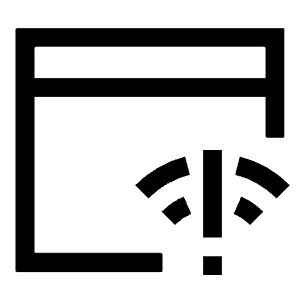 Browser Error Icon from Sharp Line - Free Set