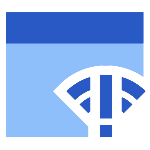 Browser Error Icon from Sharp Flat - Free Set