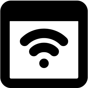 Browser Wifi Icon from Core Solid - Free Set