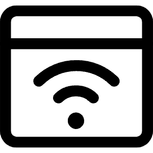 Browser Wifi Icon from Core Line - Free Set