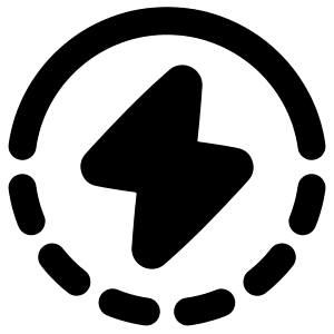 Charging Icon from Plump Solid - Free Set